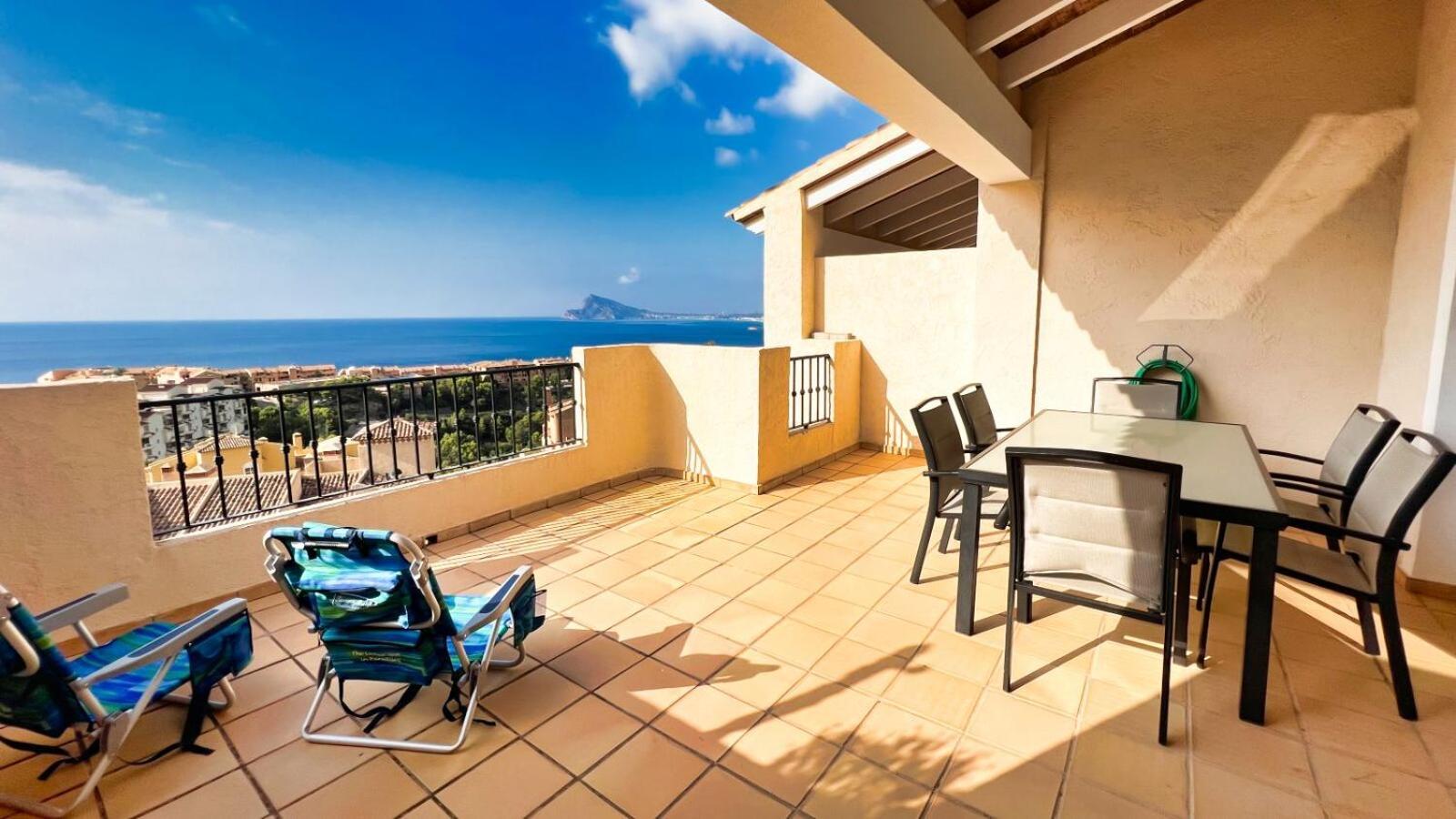 Charming Townhouse With Sea Views & Pool In Altea Villa Calp Dış mekan fotoğraf